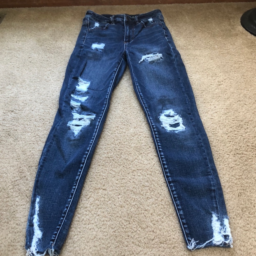 3 for $20✨ AEO ripped super high rise jeggings